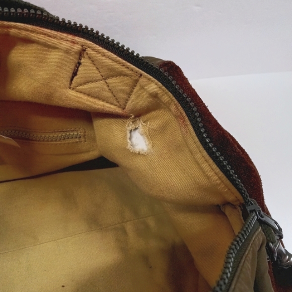 Vintage 80s Banana Republic Safari Canvas & Suede Duffel / Travel Bag - Picture 11 of 13